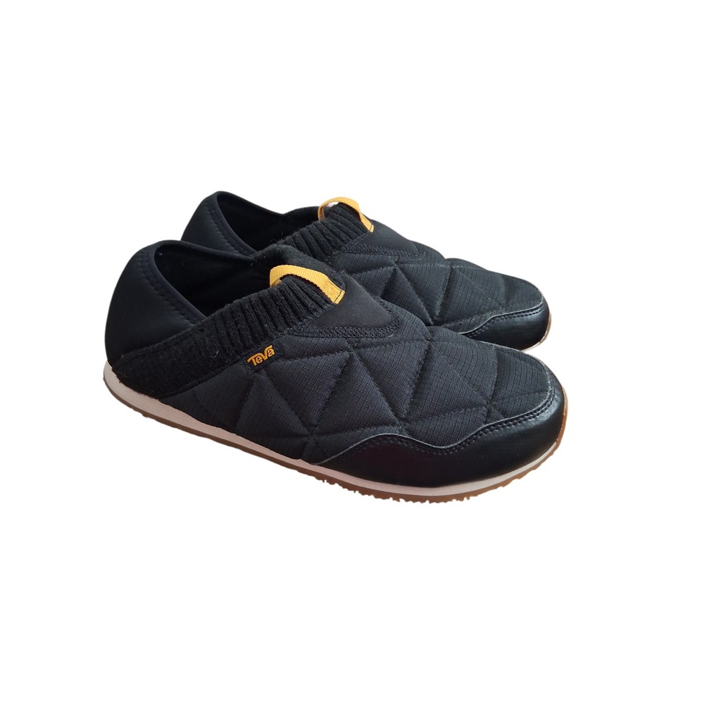 Teva ReEmber Women's size 11 Black Quilted Comfy Loungewear Slip-On Sneakers